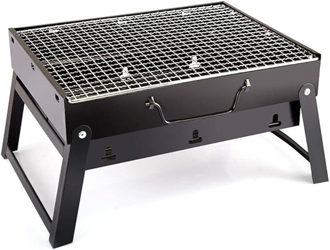 Portable BBQ Grill Charcoal Grill Outdoor Foldable BBQ Grill Desktop Grill Used for Outdoor Picnic Garden campping and Barbecue Party