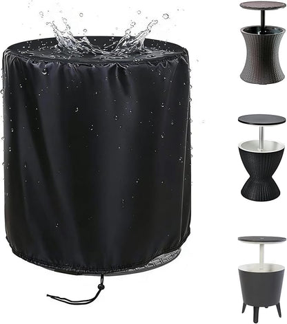 TheElves Patio Table Cover for Keter Veradek Cooler Bar Table,21x23 | Waterproof Dustproof Weather Protection Outdoor Table Cover for Keter Pacific Cool Bar, Veradek Umbrella Side Table