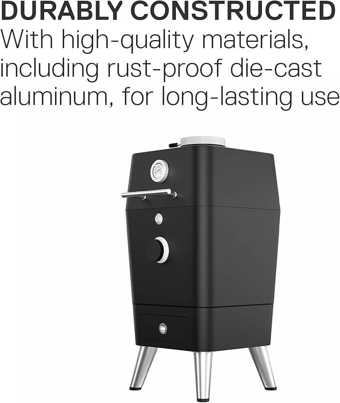 Everdure K1 Kamado Smoker Grill – Grill, Slow Smoke, Roast, Bake, or Make Pizza – Premium Outdoor Charcoal Grill with Large Cooking Surface, Create Flavorful, Smoky, Tender Results, Cover Included
