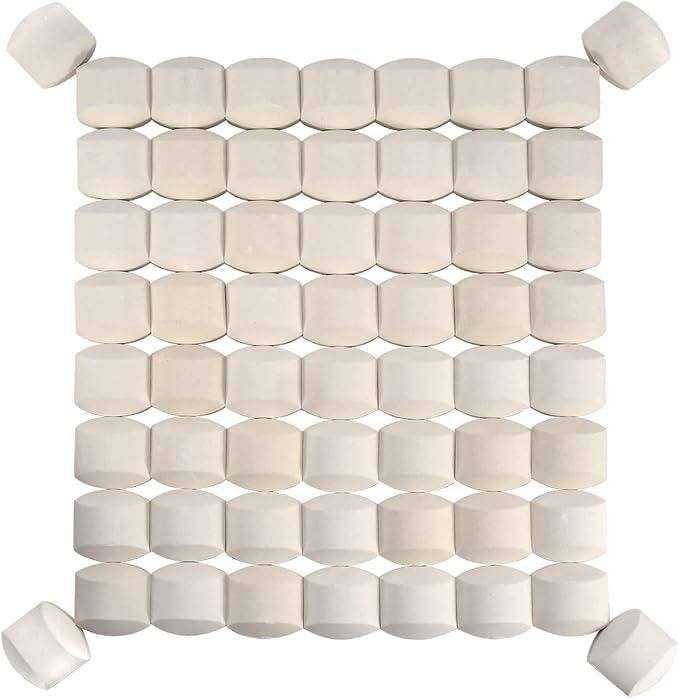 GasSaf Gas Grill Ceramic briquettes Replacement for 06000Y, NEXGRILL, Select Turbo Gas Grill Models (60 PCS)
