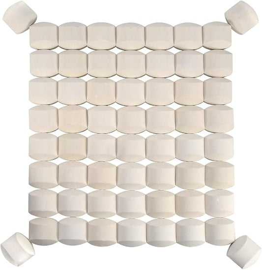 GasSaf Gas Grill Ceramic briquettes Replacement for 06000Y, NEXGRILL, Select Turbo Gas Grill Models (60 PCS)