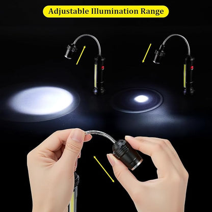 IMAGE Rechargeable Grill Lights Magnetic Grilling Gifts for Men Dad, Flexible Gooseneck BBQ Light Traeger Pit Boss Smoker Electric Grill Accessories 2 Packs (Rechargeable)