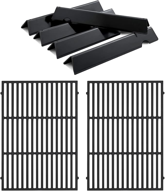 66095 Grill Replacement Grates 66032 Flavorizer Bars Grill Parts for Weber Genesis II E-310 E-315 GS4 Grill Replacement Parts E-335 S-310 Weber Genesis II 300 Series LX 300 Series Cooking Grates Parts