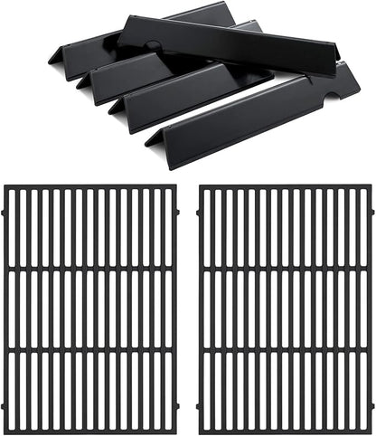 66095 Grill Replacement Grates 66032 Flavorizer Bars Grill Parts for Weber Genesis II E-310 E-315 GS4 Grill Replacement Parts E-335 S-310 Weber Genesis II 300 Series LX 300 Series Cooking Grates Parts