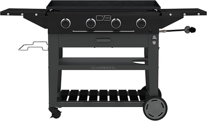 Charbroil 36" Performance Series Propane Gas Griddle with Cart 4 Burner Flat Top Grill, Black 463259124