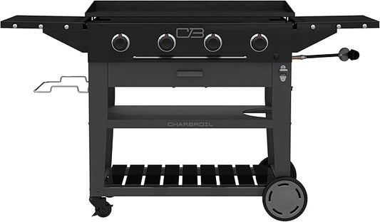 Charbroil 36" Performance Series Propane Gas Griddle with Cart 4 Burner Flat Top Grill, Black 463259124