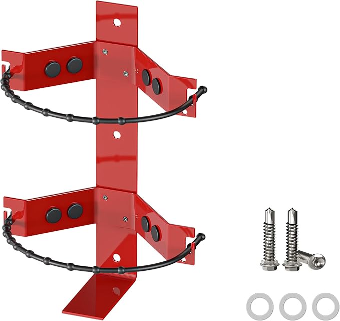 Premium Fire Extinguisher Mount Bracket - Supports up to 10 lbs, Heavy-Duty & Easy Installation - Ideal for Home, Truck, RV, Boat, Marine & Commercial Use - Secure & Durable Holder