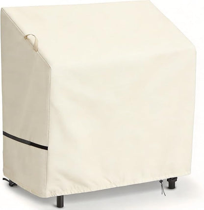 Cover for Vevor/Feasto Double Burners Propane Deep Fryer, Outdoor Waterproof Gas Deep Fryer Cover (Beige)