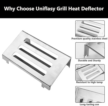67060 Heat Deflector for Weber Spirit II 200 & 300 Series Grills (2017 and Newer), Replacement Part for Spirit II E210 E220 E310 S210/220 S310, Stainless Steel Heat Deflector for Weber Spirit 2 Parts