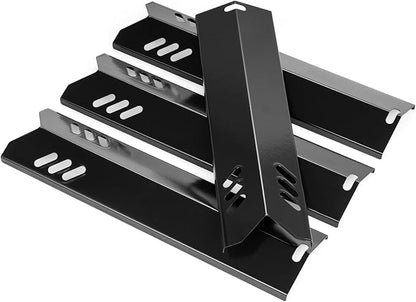 JCLMER 15 inch Grill Heat Shields Replacment for Dyna-Glo DGF510SBP, DGF493BNP, Porcelain Grill Heat Plates for Backyard Grill Replacement Parts BY15-101-001-02, BY13-101-001-13, GBC1460W, 4-Pack