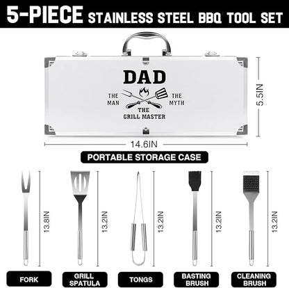 Dad Gifts for Fathers Day - Dad Birthday Present from Daughter, Heavy Duty BBQ Grilling Accessories Kit for Outdoor Grill - Ideal Gifts for Fathers Day