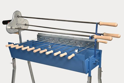 Greek Cypriot Charcoal BBQ Barbecue Grill Foukou - Motorized Rotisserie