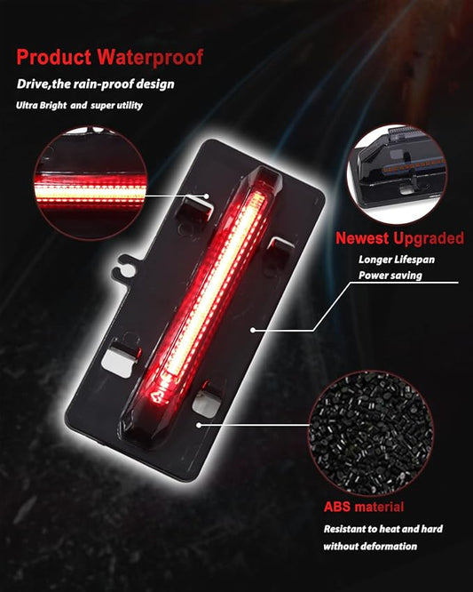 ‎MODIPIM 5PCS Red LED Front Grille Lights for Ford F150 XL/XLT/XLT Sporting 2021-2023 Front Grill Smoked Lens Running Light Kit with Wiring Harness