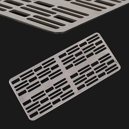 Portable Charcoal Grill Camping BBQ Grill Outdoor Barbecue Grill Stainless Steel Grid Plate for Camping BBQ Grills, Charcoal Grills BBQ,250 * 110 * 2Mm-D