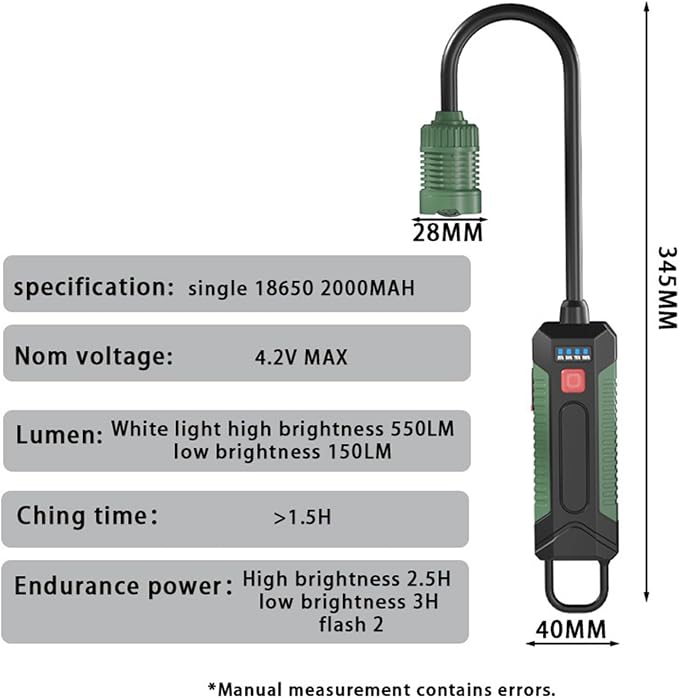 Transportable Barbecue Light Highlighting Modifiable Hose Highlight Five Hundred Fifty Light Attractive Adsorption Fast Charging Kitchen