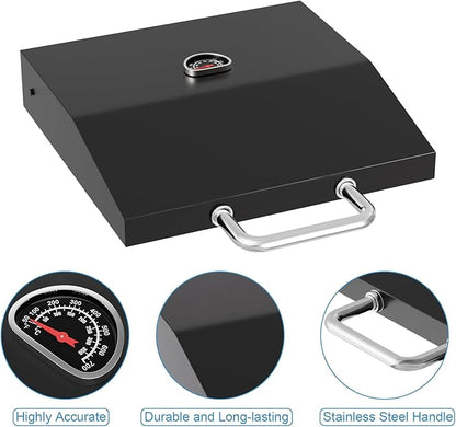 Upgrade Hinged Lid for Blackstone 17 inch 1832 Adventure Ready, Griddle Lid for 1832 Grill, Griddle Hard Cover Flat Top Lid Replacement Parts for 17" Blackstone Griddle Hood