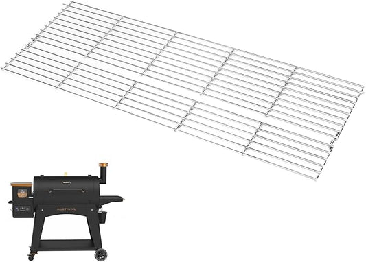 Uniflasy Warming Rack for Pit Boss Austin XL 1000 1100 Series Grills, Stainless Steel Upper Cooking Grate Replacement for Pit Boss Austin XL Rancher XL 1000 Sportsman 1000, Foldable BBQ Grill Top Rack