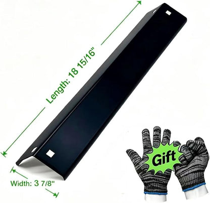 Porcelain Steel Heat Plates for Char-Griller 5050 3001 3008 3030 4000 5252 5650, Heat Shield Tent Deflector Replacement Parts for King Griller (Black, 3-Pack)