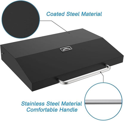 Upgrade Hinged Lid for Blackstone 28 Inch Griddle, Hard Cover Flat Top Lid for Blackstone 28" 1517 1853 1605 1839 1856 Griddle Hood for Black Stone