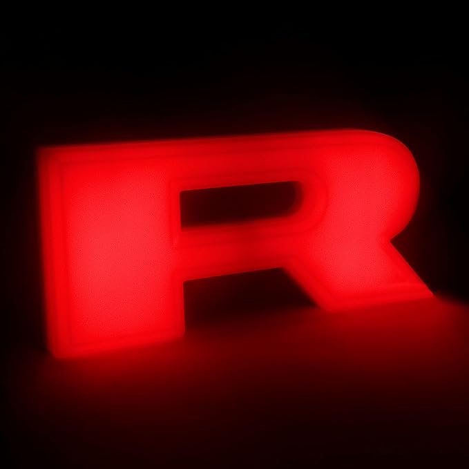 3 Piece Grill Emblem Letter Light Compatible with 2019-2024 1500 Grill Letter Light Aftermarket Set (Red for 19-24)