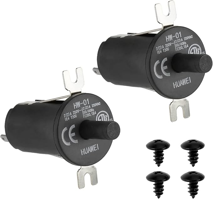 2 Pack 9904190041 Hopper Lid Door Switch Kit Replacement for Masterbuilt Gravity Series 560/800/1050 XL & Digital Charcoal Grill & Smokers with Mounting Screws