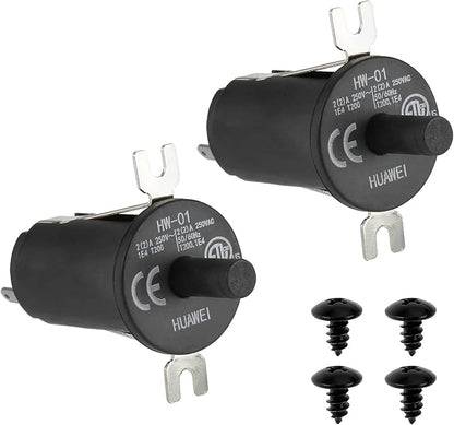 2 Pack 9904190041 Hopper Lid Door Switch Kit Replacement for Masterbuilt Gravity Series 560/800/1050 XL & Digital Charcoal Grill & Smokers with Mounting Screws