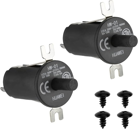 2 Pack 9904190041 Hopper Lid Door Switch Kit Replacement for Masterbuilt Gravity Series 560/800/1050 XL & Digital Charcoal Grill & Smokers with Mounting Screws