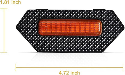 Amber LED Grille Lights for Tacoma TRD Pro/Trailhunter 2024 2025, 4Pcs Front Grill Light Kit with Wire Harness and Fuse