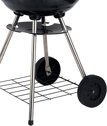 Brentwood BB-1701 BBQ Grill Portable Charcoal,17-inch,Red