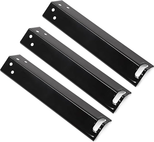 Criditpid Grill Replacement Parts for Expert Grill XG10-101-002-02 3 Burner Gas Grill, Porcelain Steel Heat Plates Tents Shields for 3 Burner Walmart Expert Grill Parts, 3-Pack