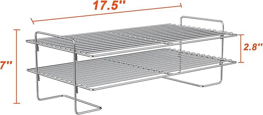 Stanbroil 17 Inch Universal Stainless Steel Smoke Shelf/Warming Cooking Rack Replacement for Traeger and other Wood Pellet Grills/Gas Grills