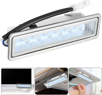 HOMSFOU Range Hood Light Replacement Rectangular Led Range Hood Lamp Dc 12V Cold Light Ceiling Mount Kitchen Part 4.72 X 1.37 X 1.06 in 1 Piece