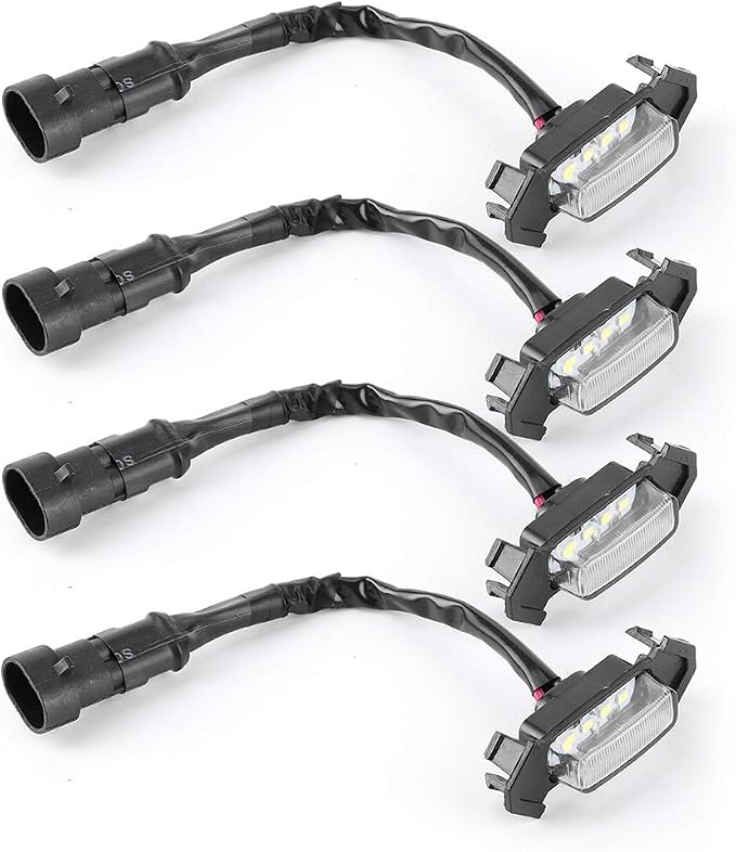 4pcs 12V Car LED Grille Light for 2016-2020 - High Brightness Accessory (White Case)