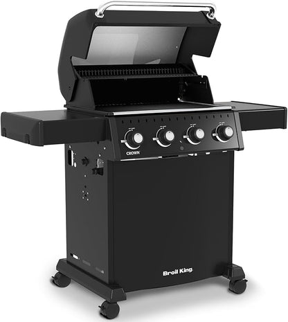 Broil King, 865057, Crown 410, Natural Gas (NG), 4-Burner, Black-410