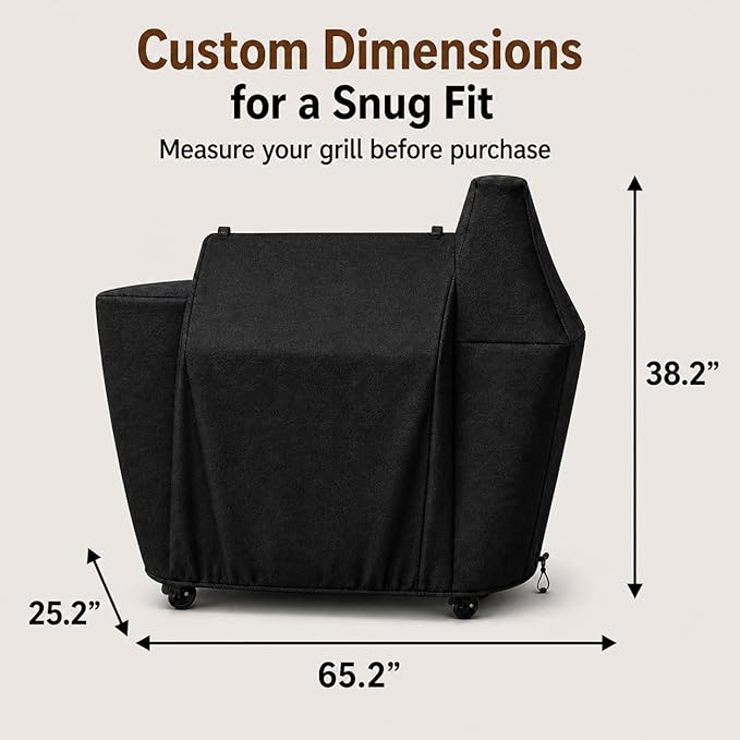 Grill Cover for Pit Boss Pellet Smoker Savannah 1500 Onyx Edition Series for Pitbos Sportsman 1100 1600 Pro Series 1600 1150 Mahogany Series 1000 PB1500NX Smoker Cover Waterproof