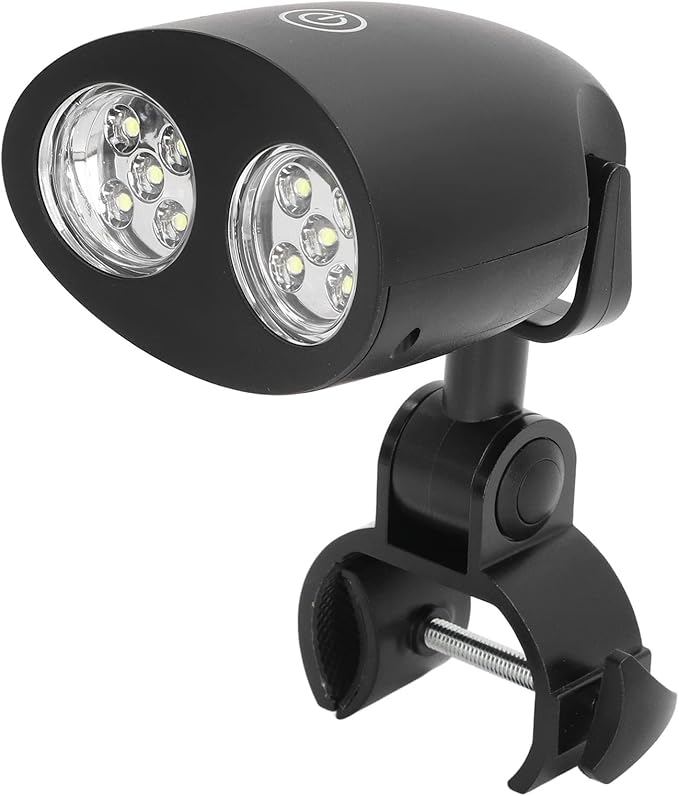 Barbecue Light, 3 Light Gears Adjustable CShaped Clamp Grill Light 10 LED Lights with Screwdriver for Night Walks