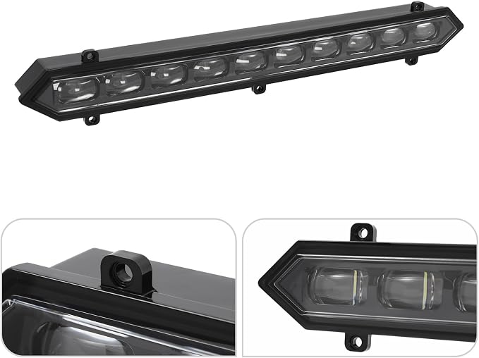 Grille Grill Light Compatible with 2022 2023 Toyota Tundra PRO w/Wiring Center Front LED Grillelamp Assembly Automotive Replcement Kit Grille Lights- DC9-32V, 22W, IP68, 6000K