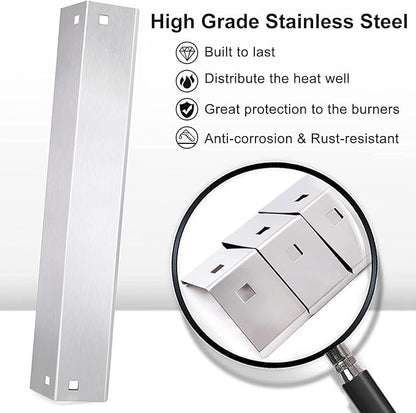 Criditpid Grill Replacement Parts for Char Griller 5050, 5650, 5072, Grease Tray Drip Pan, Heat Plates, Burner Tubes, Hanger Brackets, Ignitor for Char-Griller Replacement, Chargriller 5050 Parts.