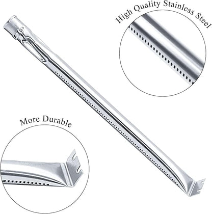 Hisencn Grill Replacement Parts for Charmglow 720-0230 | Stainless Steel Grill Burner, Heat Plates, Tent Shield for Charmglow 720-0036-HD-05 Gas Grill, Nexgrill 720-0016, 720-0036