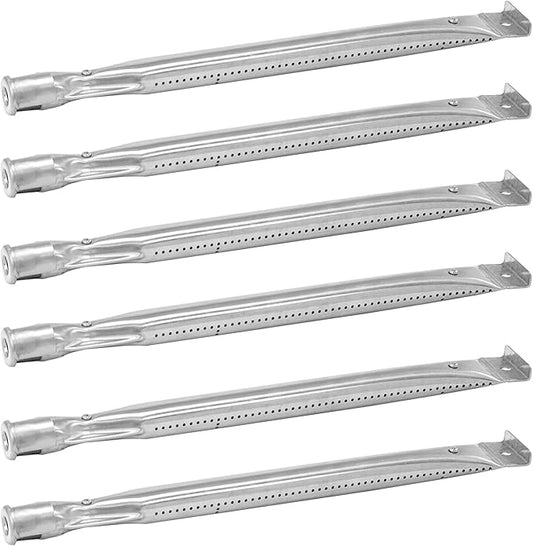 Burner Tube 15" Stainless Steel Pipe Burners Grill Replacement Parts for Charbroil 640-01303702-3, Kenmore 146.16222010, Grill Master, Nexgrill, Uberhaus Grill Models, 6-Pack Gas Tubes