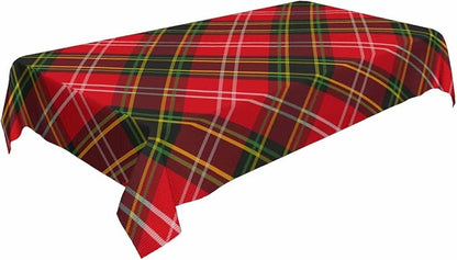 TKS MITLAN Colorful Plaid Line Tablecloth Decor Scottish Classic Checked Fashion Simple Stripe Design Table Cloth Dining Room Kitchen Table Cover 60" X 84" Oblong/Rectangle