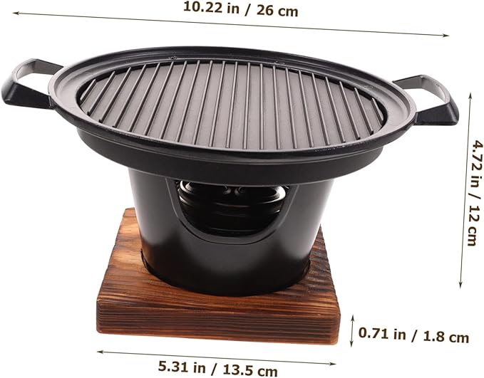 Joebo 1 Set Mini Rotisserie Indoor Charcoal Grill Indoor Outdoor Grill Portable Charcoal Grill Outdoor Grill Pan Roaster Portable Grill Outdoor Cooking Accessories Grilling Accessories, Black