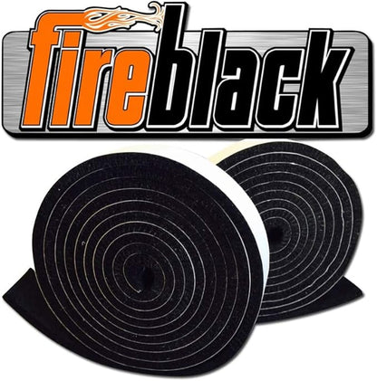 FireBlack Black High Temp Gasket Vision Kamado Smoker Grill Self Stick w/LavaLock