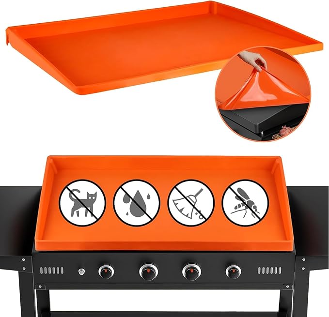 Snuggery 36 Inch Silicone Griddle Mat for Blackstone Griddle - Full Edge Waterproof Grill Lid Pad, Dust & Rust Protection, Heavy Duty Rubber Top - BBQ Buddy Cover for Outdoor Flat Top Grill