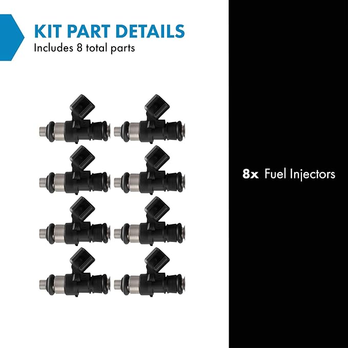 TRQ Fuel Injector Set | For 2008-2009 Buick LaCrosse 2006-2009 Chevrolet Impala 2006-2007 Monte Carlo 2005-2008 Pontiac Grand Prix
