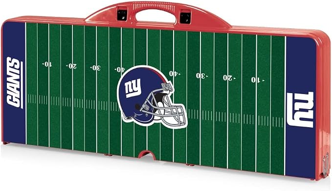 Picnic TIME NFL Football Field Folding Picnic Table, Camping Table, Outdoor Table with Umbrella Hole