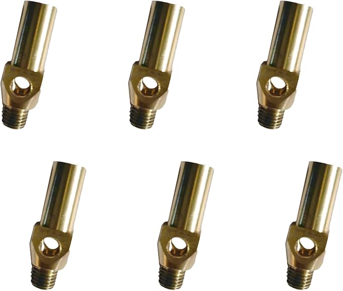 Propane Gas Jet Burner Tips - 6 Pcs Replacement Jet Burner Nozzles for Propane Gas - Compatible with Cast Iron Burner Oven & Stove - Good for Outdoor Cooking, BBQ, Grill by DuraSteel