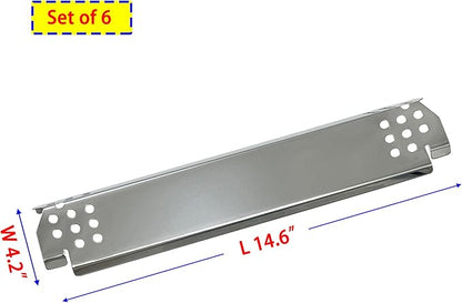 DP149 (6-pack) Grill Heat Plates, Replacement Parts for Home Depot Nexgrill 720-0830H, 5 Burner 720-0888, 720-0888N, 720-0882A, 720-0882S, 6 Burner 720-0896B, 720-0898 Gas Grill