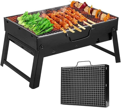 BBQ Grill Outdoor Portable Charcoal Grill, Lightweight Barbecue with Handle Grill Foldable BBQ Grills for Outdoor Cooking, Picnic, Camping, Patio Backyard Cooking (Size : M) (M) (M)