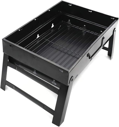 HongK- Large BBQ Barbecue Grill Large Folding Portable Charcoal Stove Camping Garden Outdoor [P/N: ET-COOK007-BK]